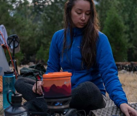 Preparing Food in the Campsite